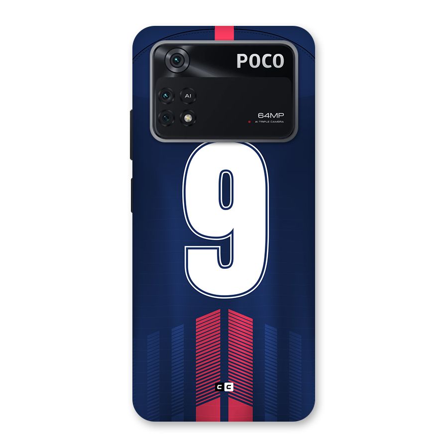 Jersy No 9 Back Case for Poco M4 Pro 4G