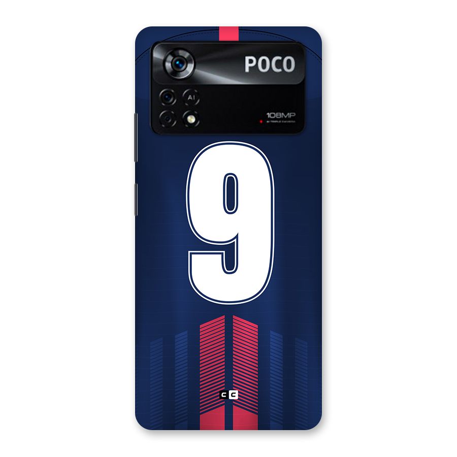 Jersy No 9 Back Case for Poco X4 Pro 5G