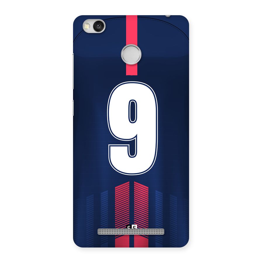 Jersy No 9 Back Case for Redmi 3S Prime