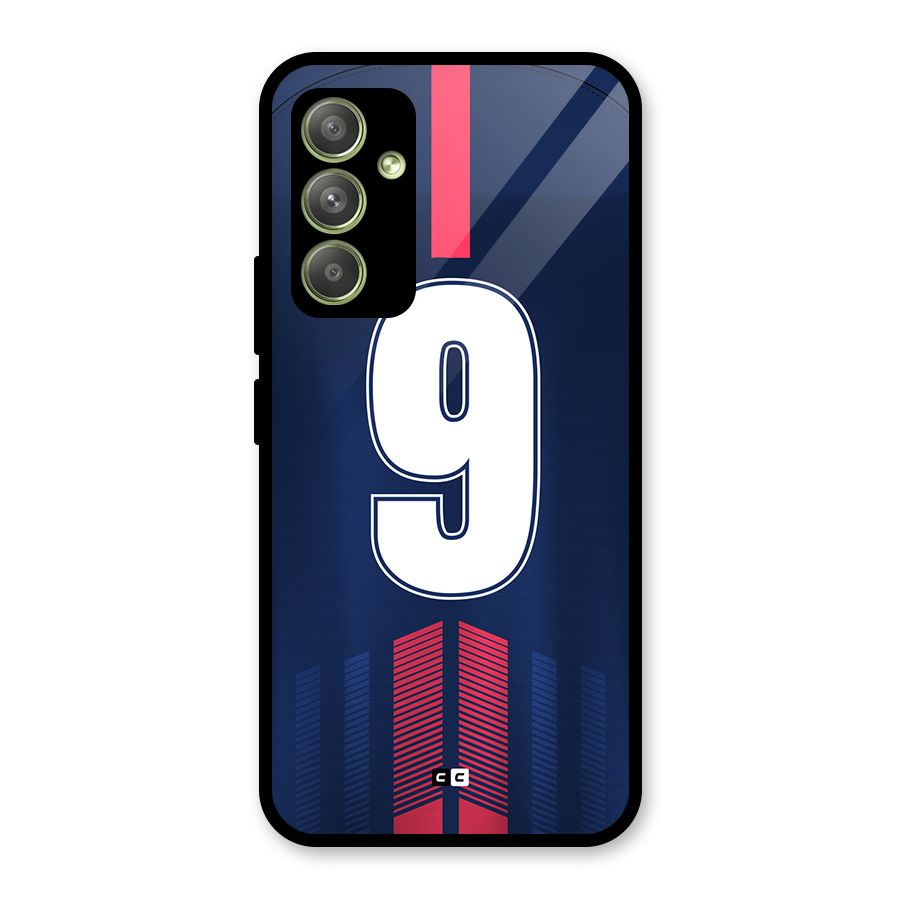 Jersy No 9 Glass Back Case for Galaxy A54