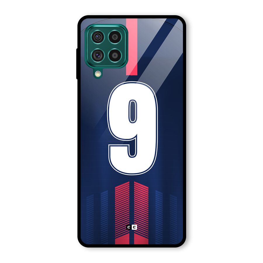 Jersy No 9 Glass Back Case for Galaxy F62