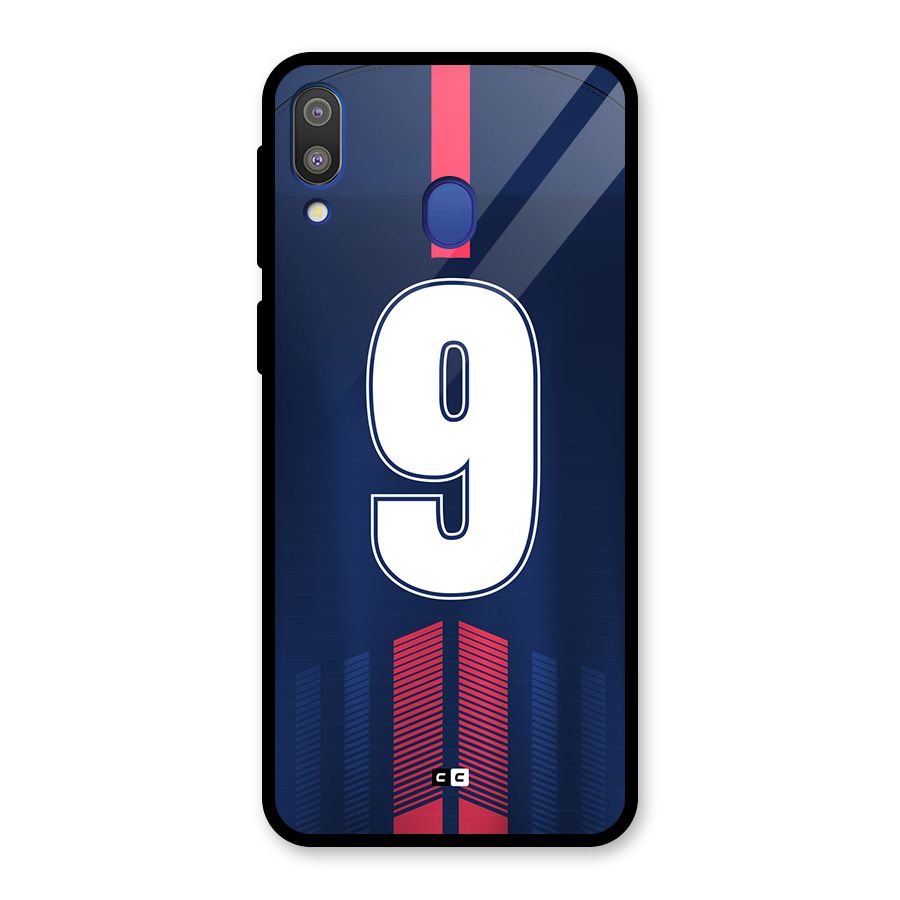 Jersy No 9 Glass Back Case for Galaxy M20