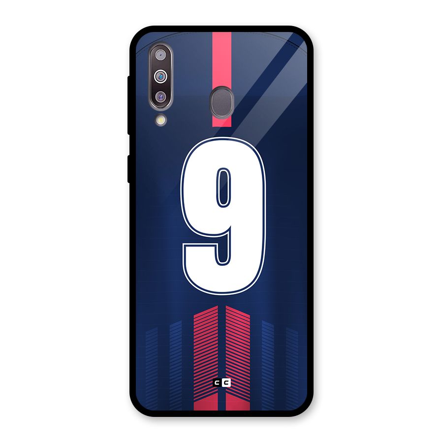 Jersy No 9 Glass Back Case for Galaxy M30