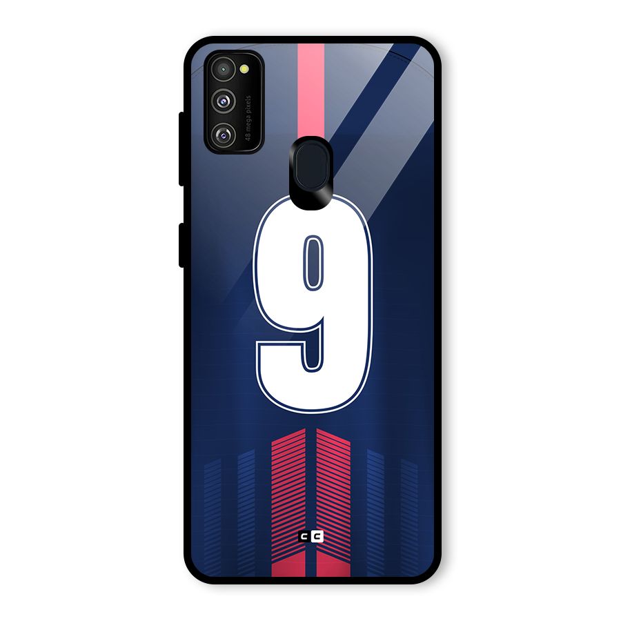 Jersy No 9 Glass Back Case for Galaxy M30s
