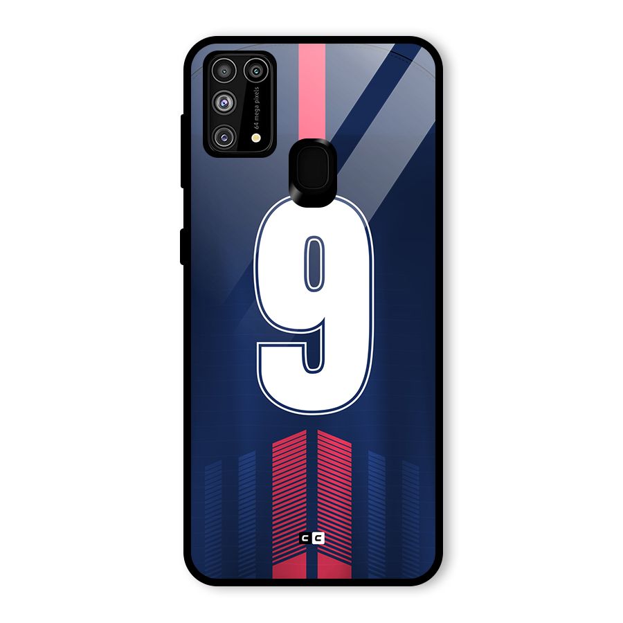 Jersy No 9 Glass Back Case for Galaxy M31