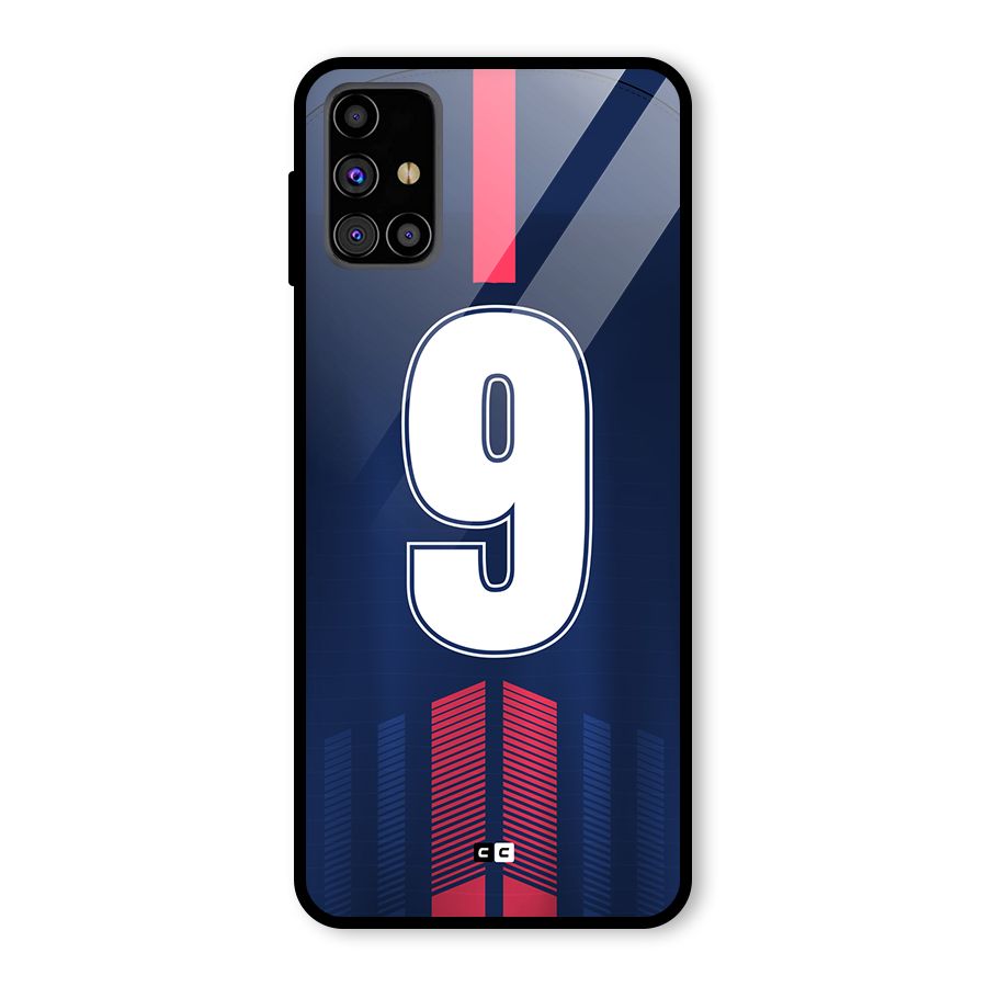 Jersy No 9 Glass Back Case for Galaxy M31s