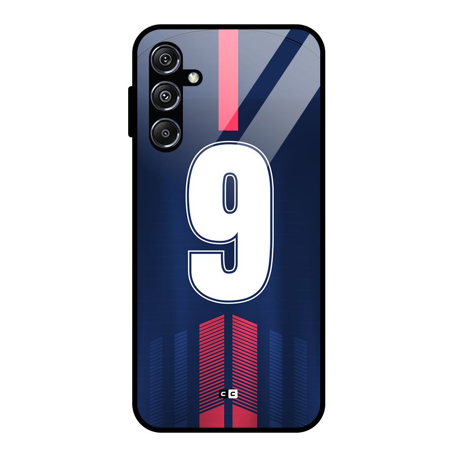 Jersy No 9 Glass Back Case for Galaxy M34 5G