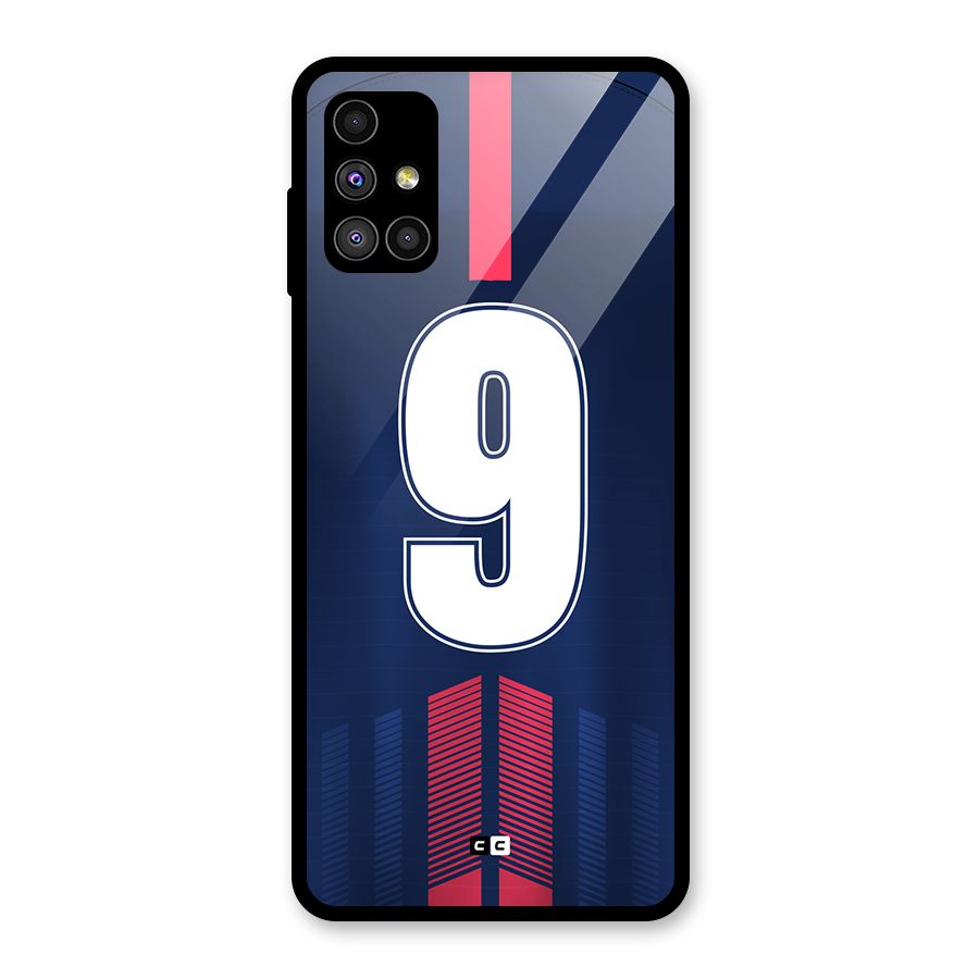 Jersy No 9 Glass Back Case for Galaxy M51