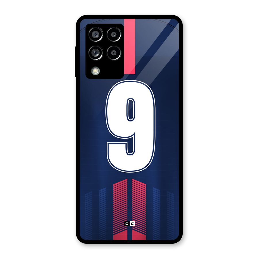 Jersy No 9 Glass Back Case for Galaxy M53 5G