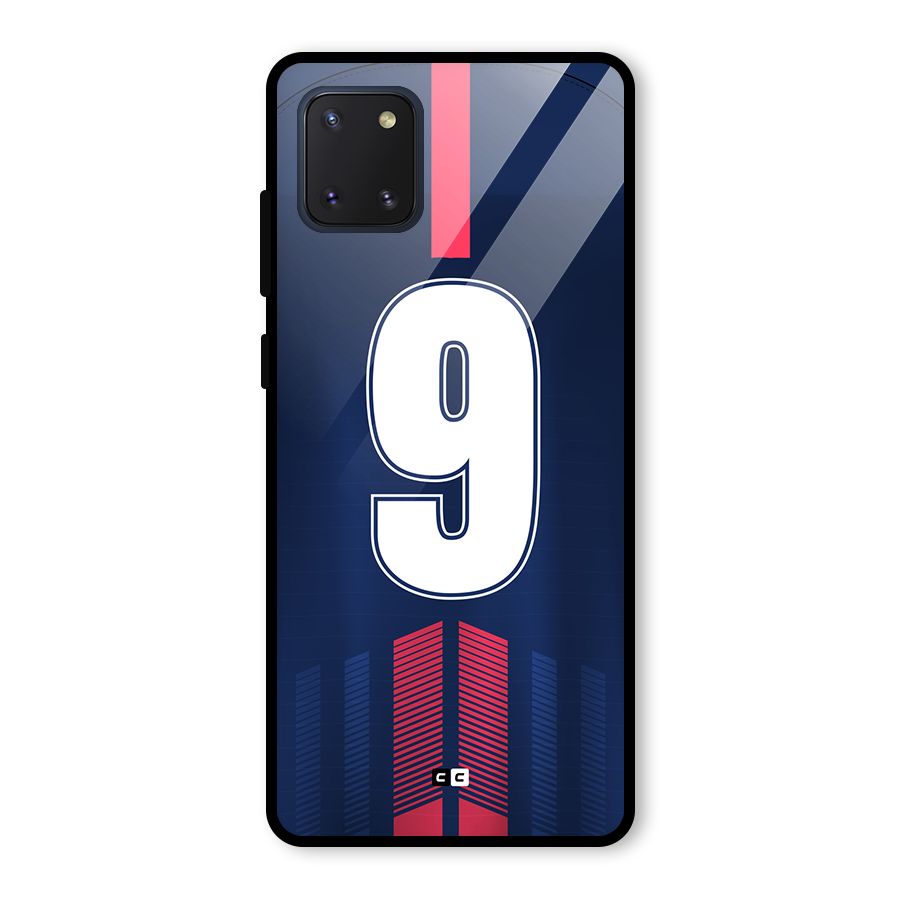 Jersy No 9 Glass Back Case for Galaxy Note 10 Lite