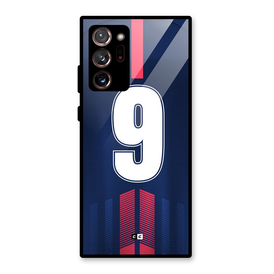 Jersy No 9 Glass Back Case for Galaxy Note 20 Ultra
