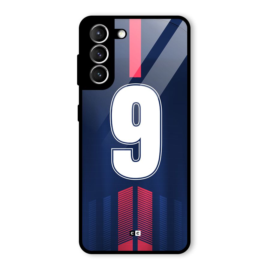 Jersy No 9 Glass Back Case for Galaxy S21 5G