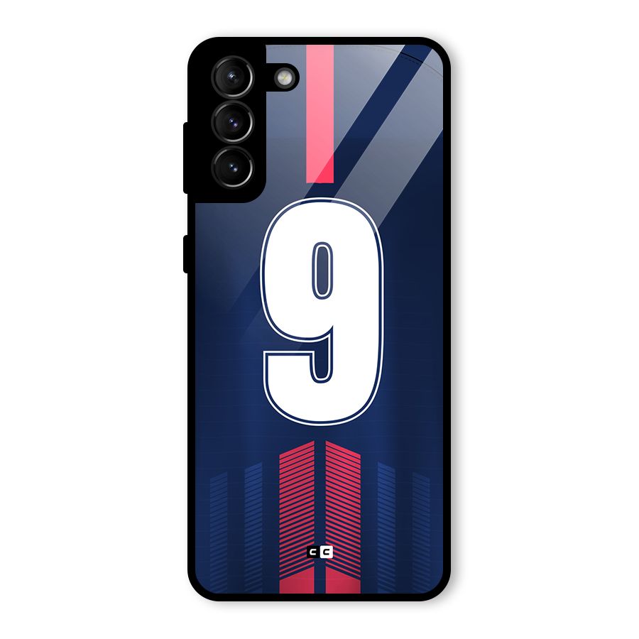 Jersy No 9 Glass Back Case for Galaxy S21 Plus
