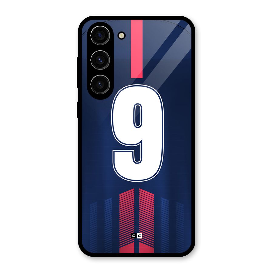 Jersy No 9 Glass Back Case for Galaxy S23 Plus