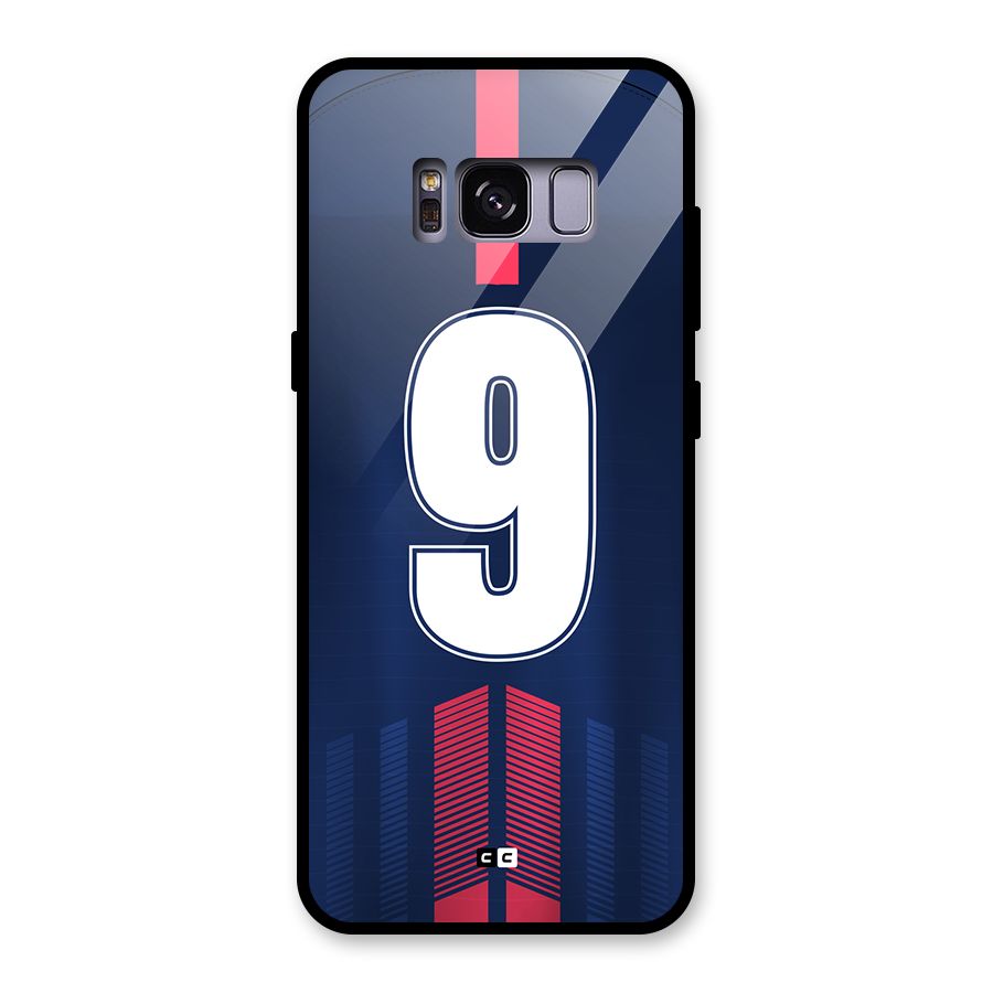 Jersy No 9 Glass Back Case for Galaxy S8