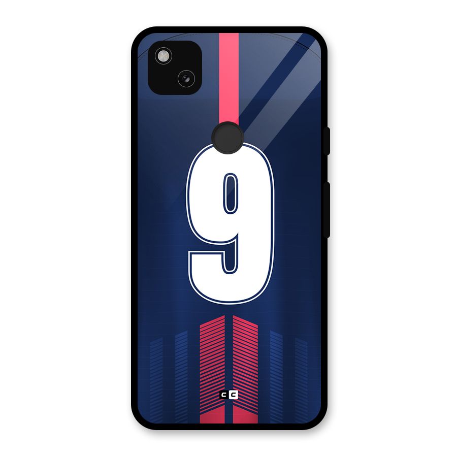 Jersy No 9 Glass Back Case for Google Pixel 4a