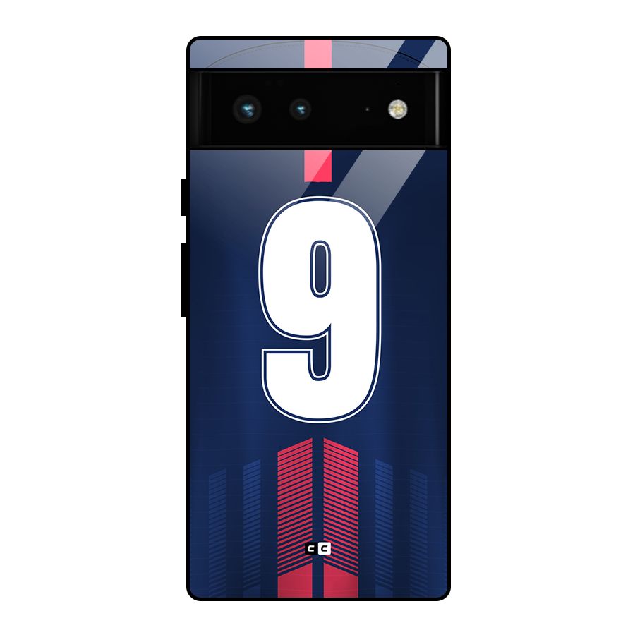 Jersy No 9 Glass Back Case for Google Pixel 6