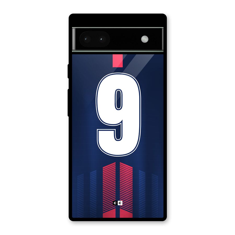 Jersy No 9 Glass Back Case for Google Pixel 6a