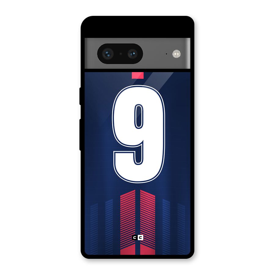 Jersy No 9 Glass Back Case for Google Pixel 7