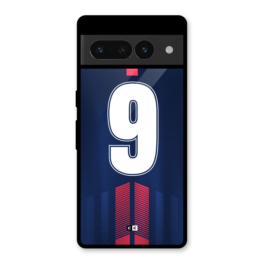Jersy No 9 Glass Back Case for Google Pixel 7 Pro