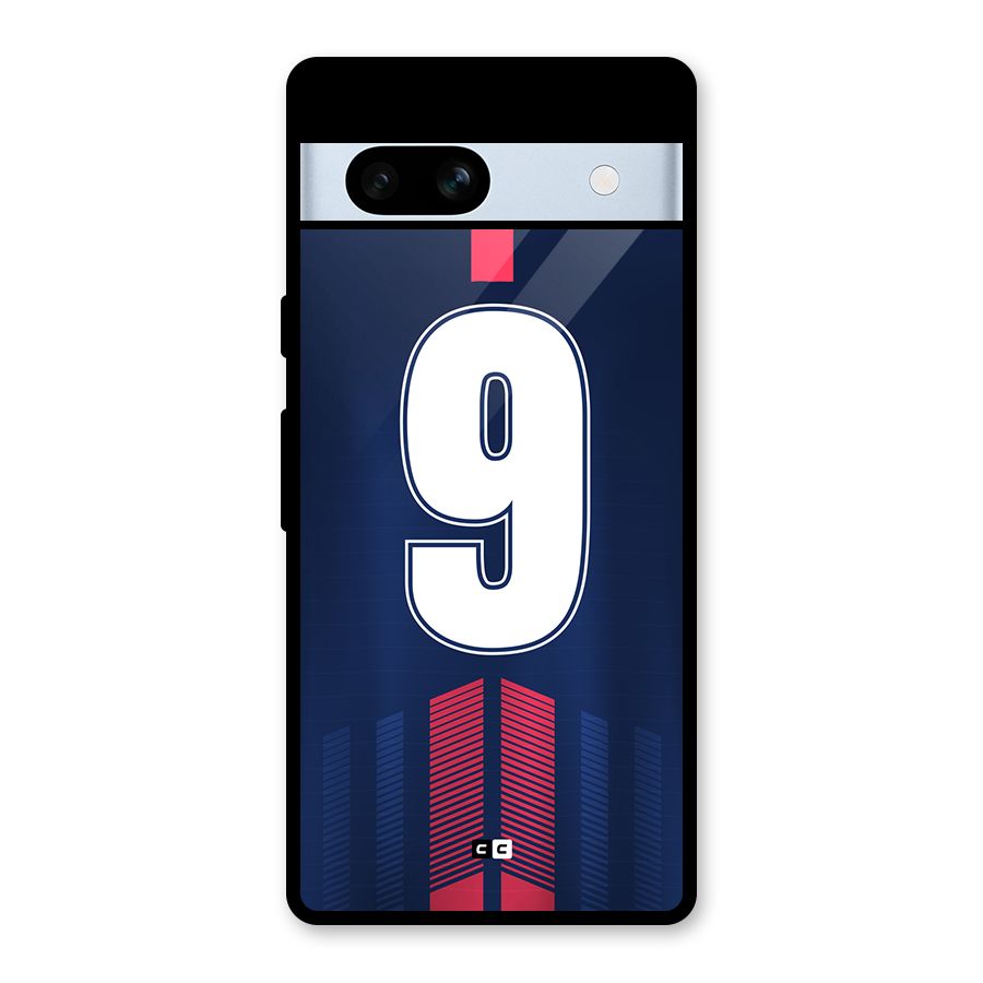 Jersy No 9 Glass Back Case for Google Pixel 7a