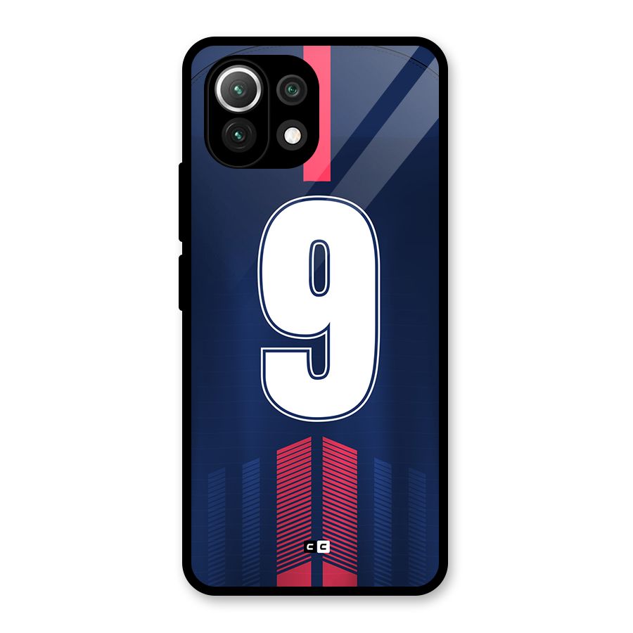 Jersy No 9 Glass Back Case for Mi 11 Lite