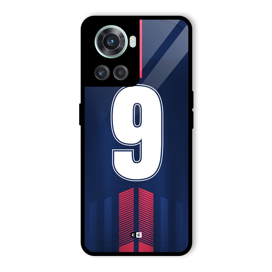 Jersy No 9 Glass Back Case for OnePlus 10R