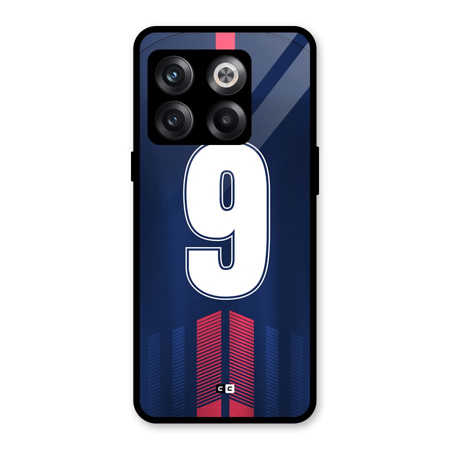 Jersy No 9 Glass Back Case for OnePlus 10T