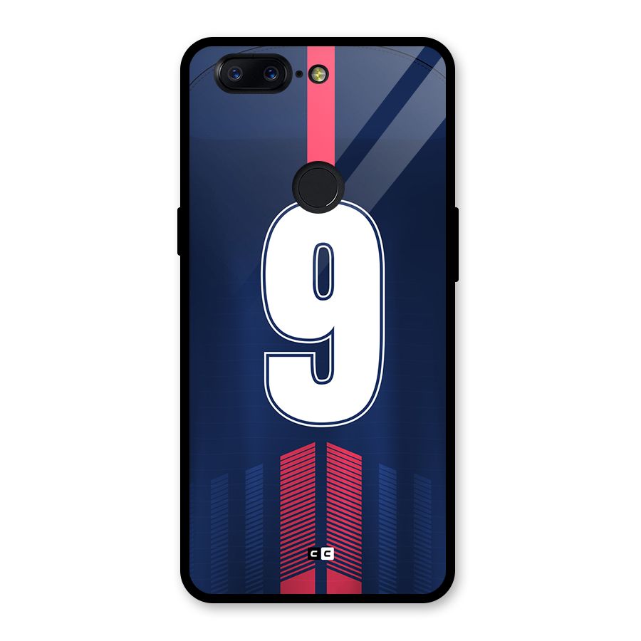 Jersy No 9 Glass Back Case for OnePlus 5T