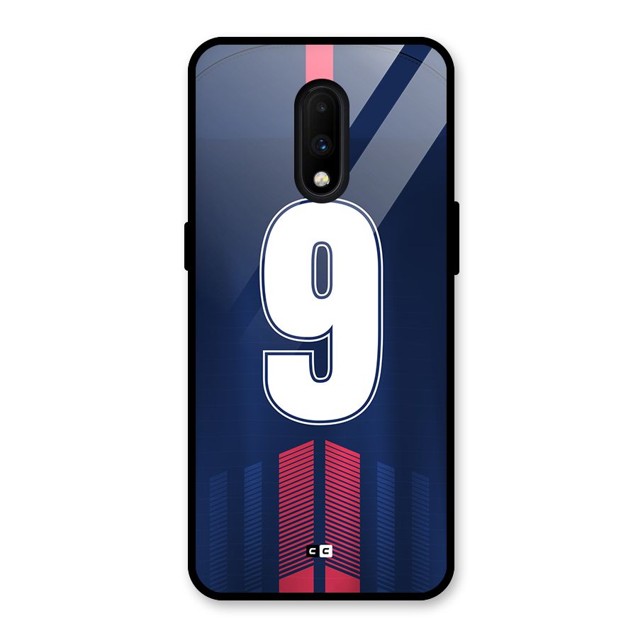 Jersy No 9 Glass Back Case for OnePlus 7