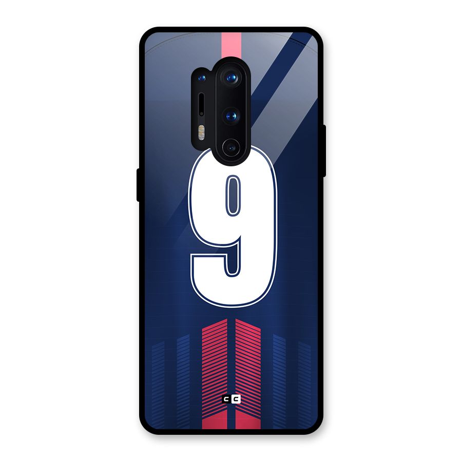 Jersy No 9 Glass Back Case for OnePlus 8 Pro