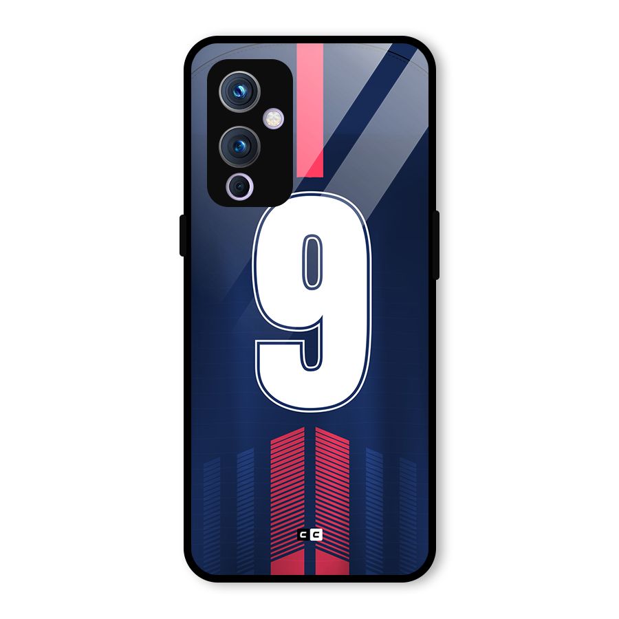 Jersy No 9 Glass Back Case for OnePlus 9