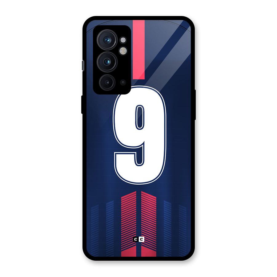 Jersy No 9 Glass Back Case for OnePlus 9RT 5G