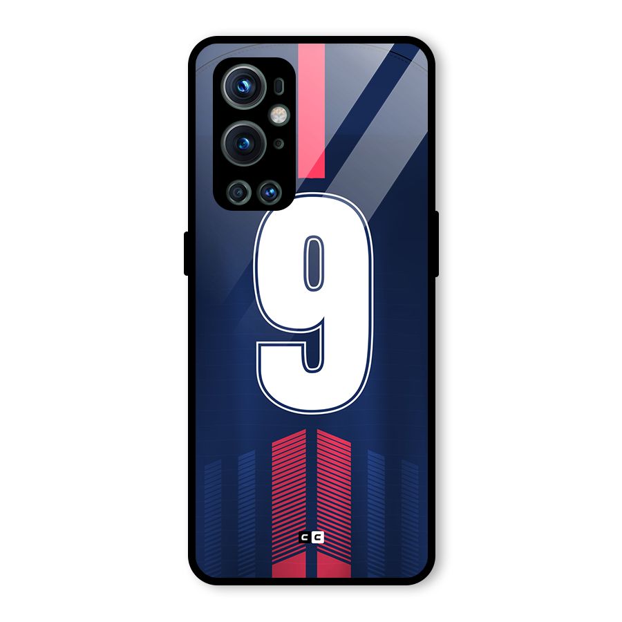Jersy No 9 Glass Back Case for OnePlus 9 Pro