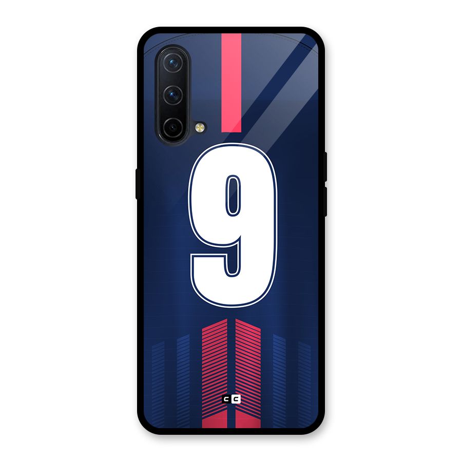 Jersy No 9 Glass Back Case for OnePlus Nord CE 5G
