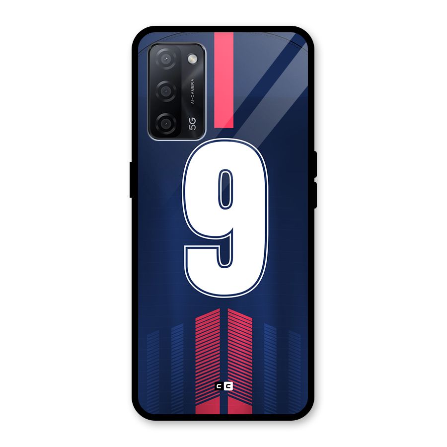 Jersy No 9 Glass Back Case for Oppo A53s 5G