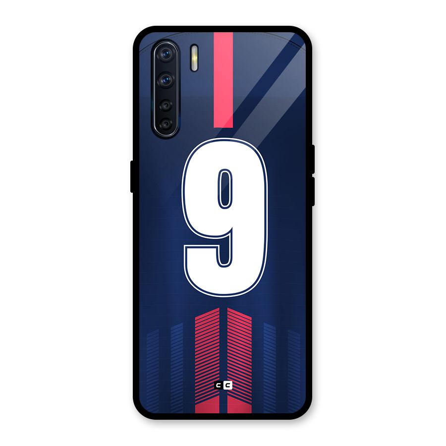 Jersy No 9 Glass Back Case for Oppo F15