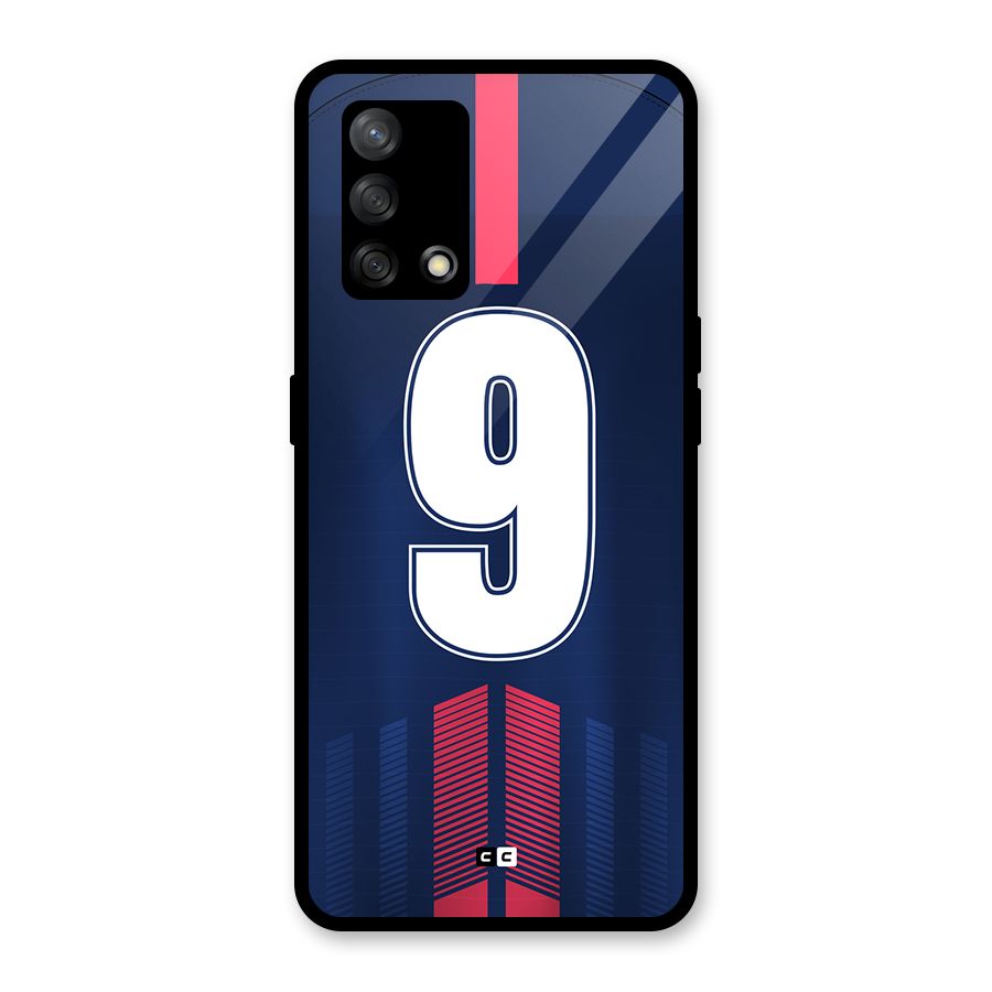 Jersy No 9 Glass Back Case for Oppo F19