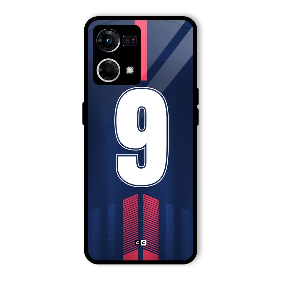 Jersy No 9 Glass Back Case for Oppo F21s Pro 4G