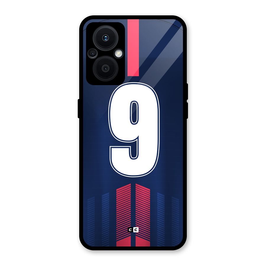 Jersy No 9 Glass Back Case for Oppo F21s Pro 5G