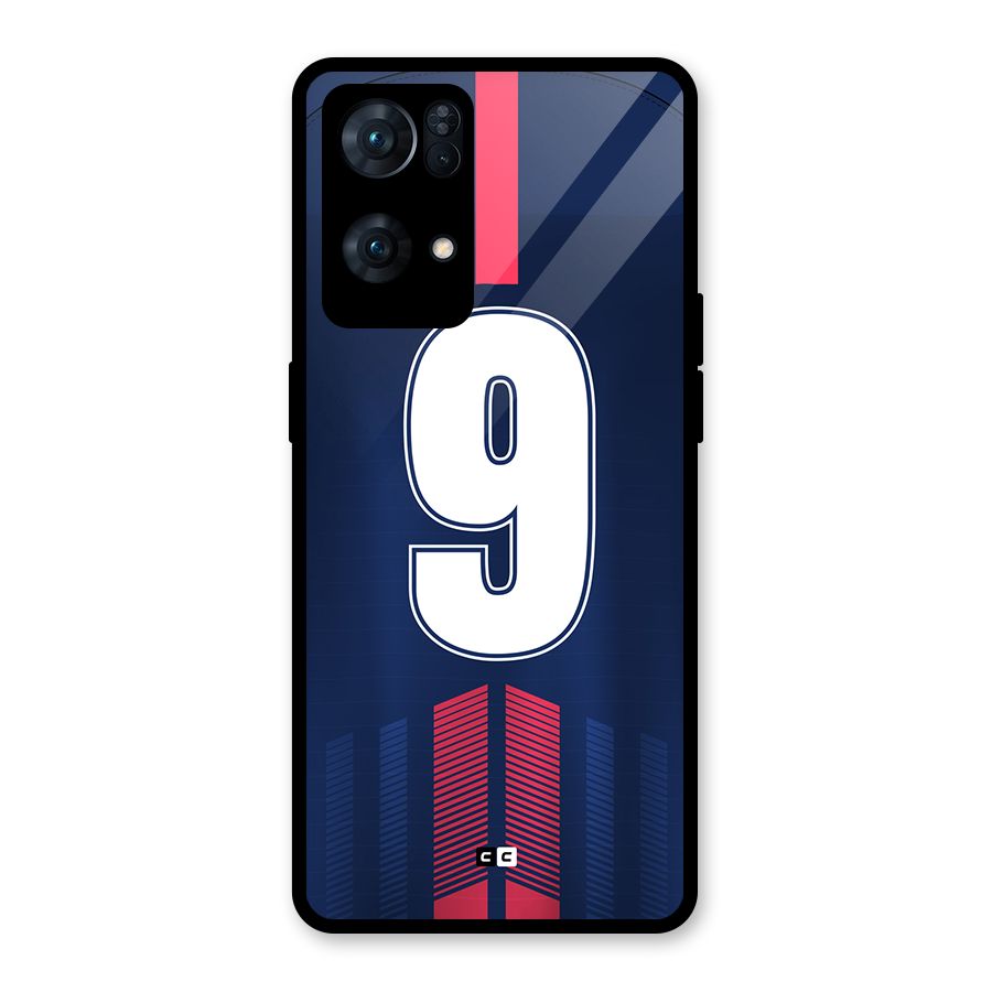 Jersy No 9 Glass Back Case for Oppo Reno7 Pro 5G
