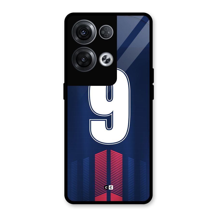 Jersy No 9 Glass Back Case for Oppo Reno8 Pro 5G