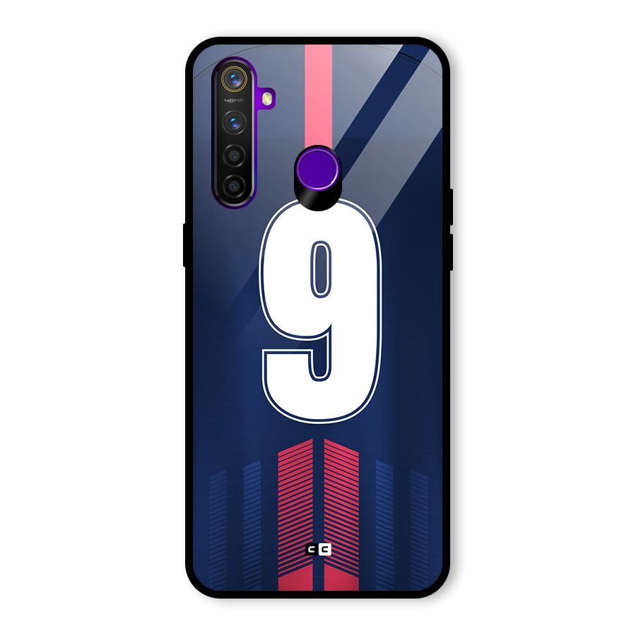 Jersy No 9 Glass Back Case for Realme 5 Pro