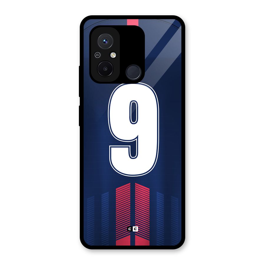 Jersy No 9 Glass Back Case for Redmi 12C