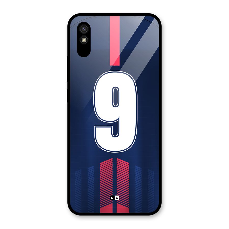 Jersy No 9 Glass Back Case for Redmi 9A