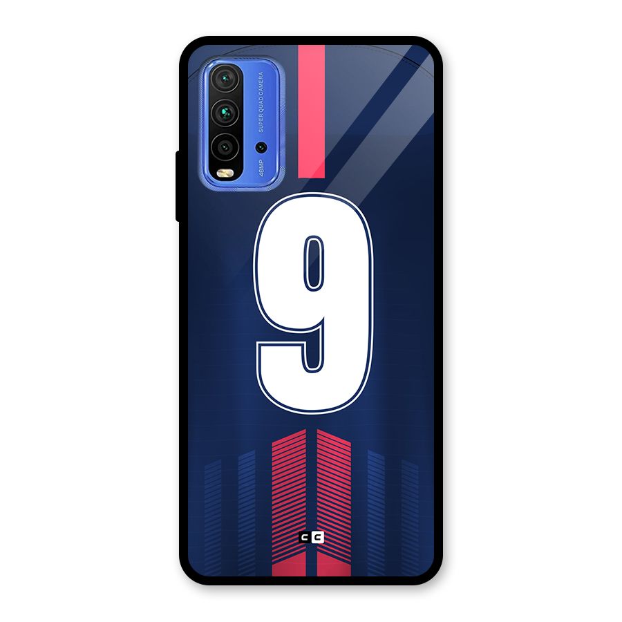 Jersy No 9 Glass Back Case for Redmi 9 Power