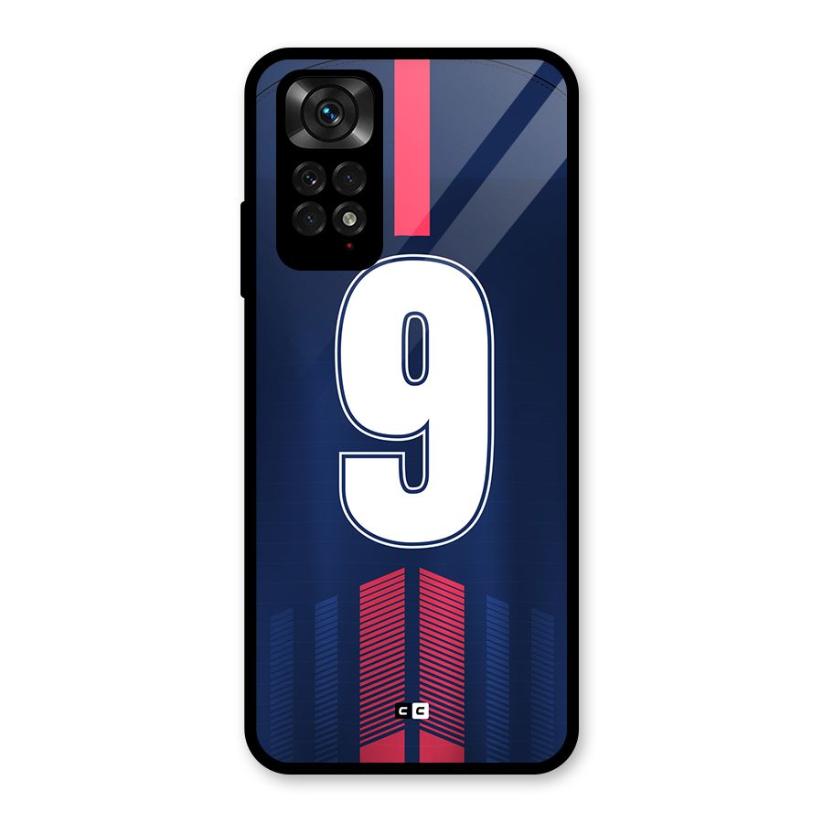 Jersy No 9 Glass Back Case for Redmi Note 11S