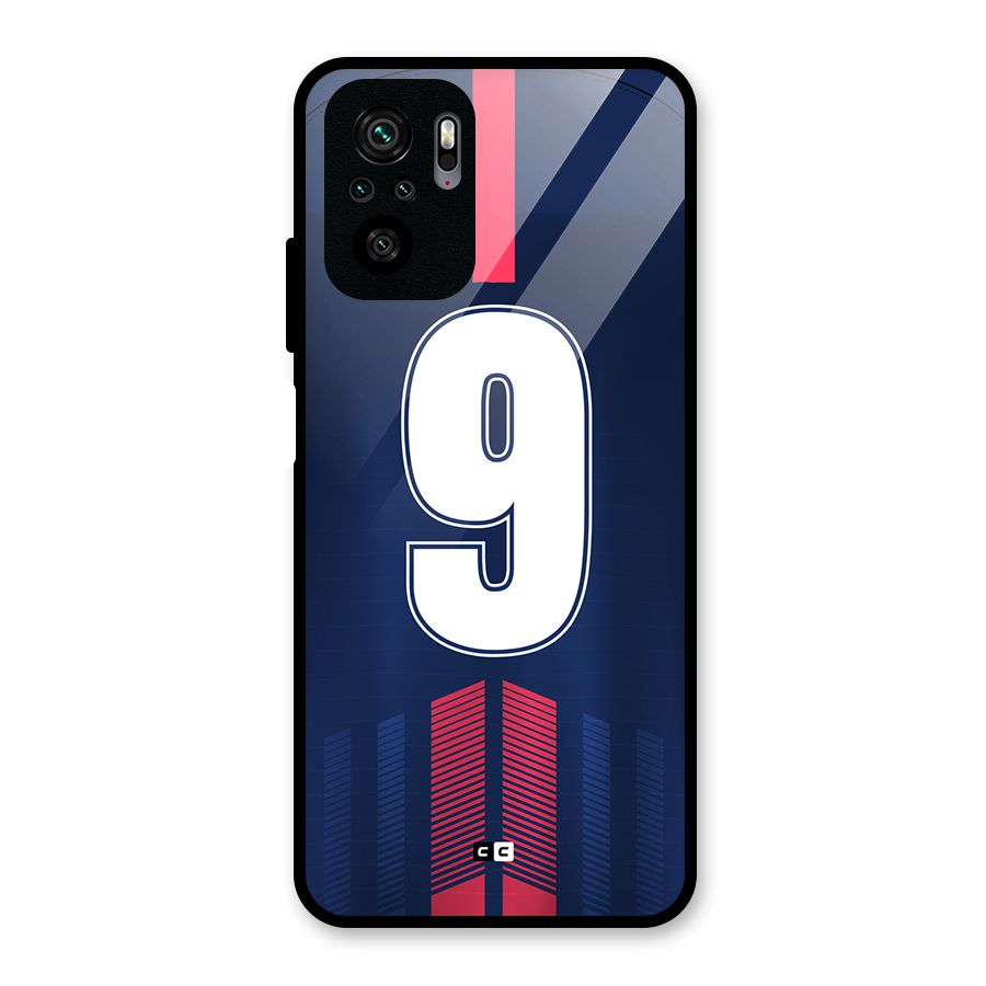 Jersy No 9 Glass Back Case for Redmi Note 11 SE