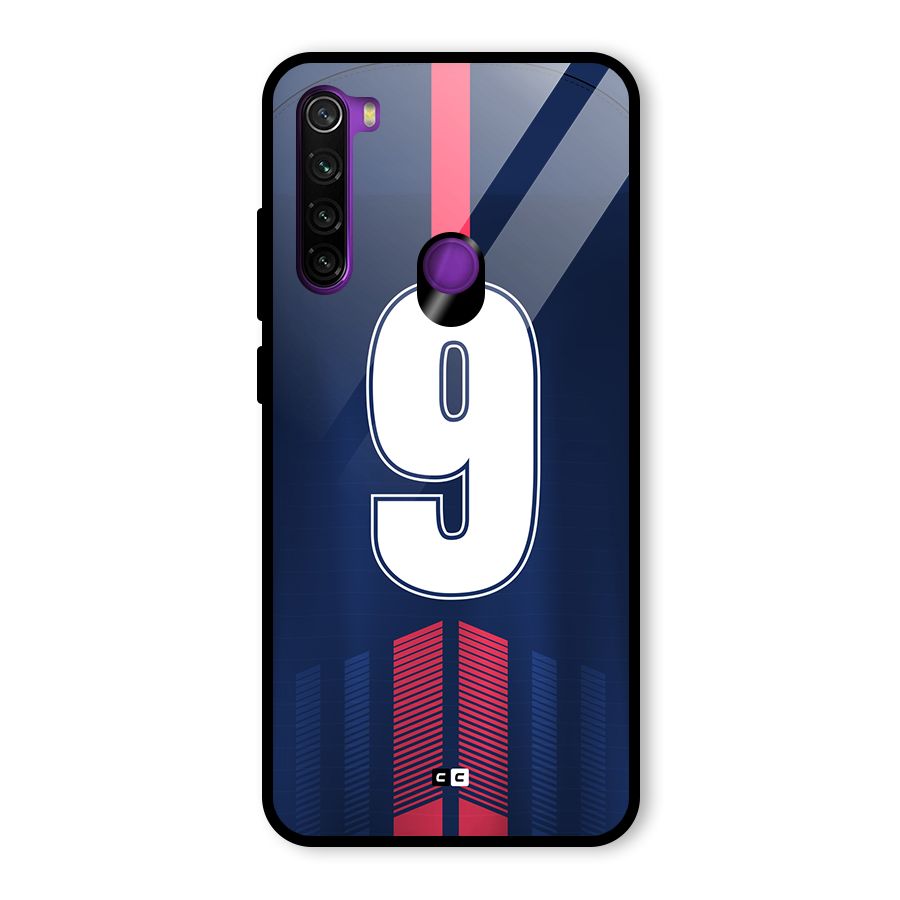 Jersy No 9 Glass Back Case for Redmi Note 8