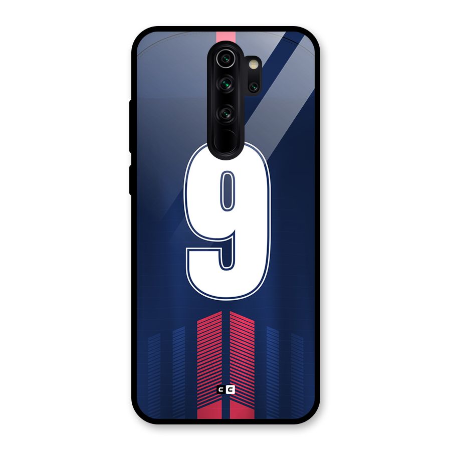 Jersy No 9 Glass Back Case for Redmi Note 8 Pro